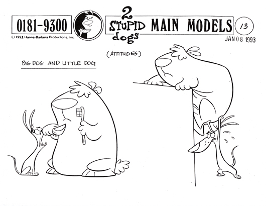 Back to Model Sheets Two Stupid Dogs Page 2 